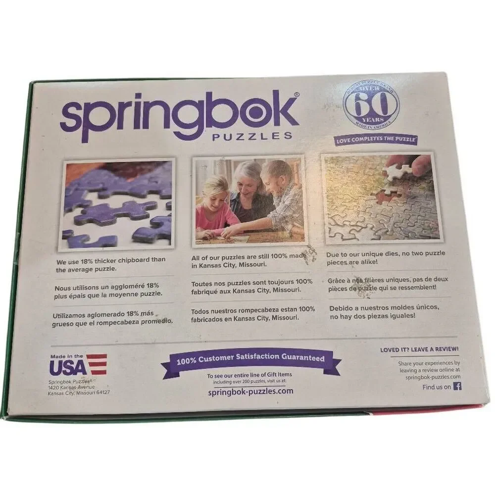 Springbok Lakeshore Serenity 1000 pc Jigsaw Puzzle USED
